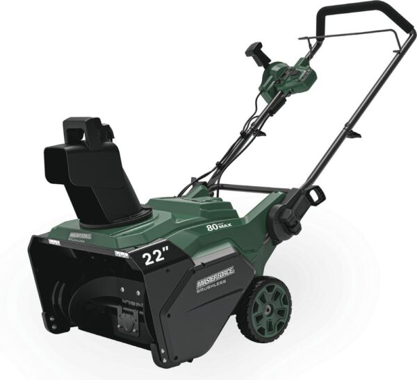 Masterforce® 22" 80-Volt Single-Stage Brushless Cordless Snow Blower - Image 2