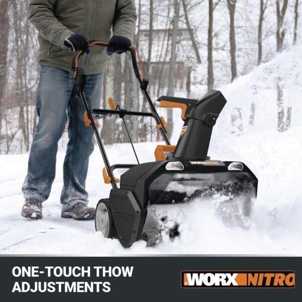 WORX® 20" 40-Volt Single-Stage Brushless Cordless Snowblower - Image 3