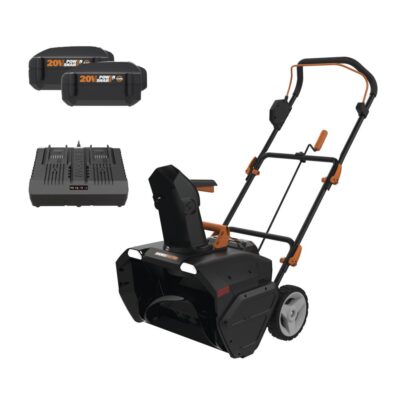 WORX® 20″ 40-Volt Single-Stage Brushless Cordless Snowblower