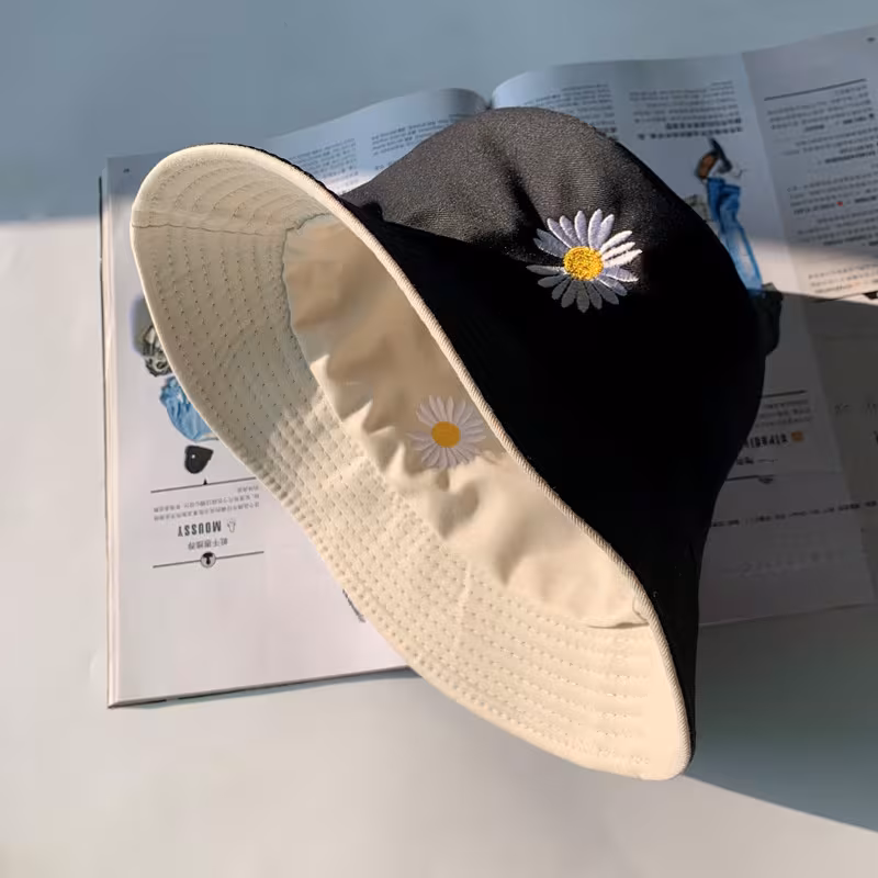 Breathable Daisy Bucket Hat