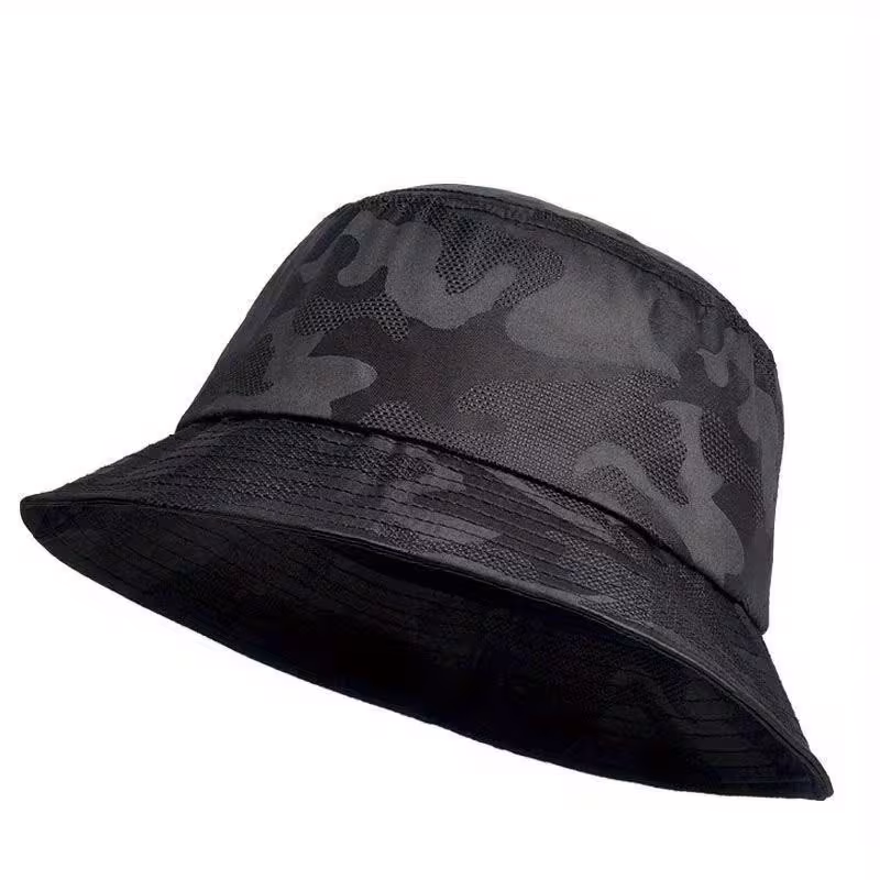 Camouflage Print Bucket Hat, Wide Brim Sunscreen Summer Packable Outdoor Military Fisherman Hat